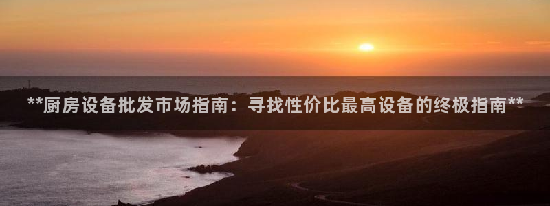 尊龙d88官网赢来就送38：**厨房设备批发市场指南：寻找性