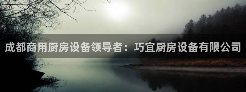 尊龙凯时可以提现吗：成都商用厨房设备领导者：巧宜厨房设备有限