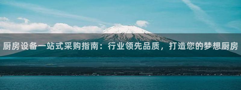 尊龙AG发财网：厨房设备一站式采购指南：行业领先品质，打造您