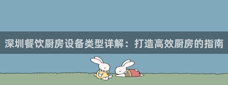 尊龙凯时ag旗舰厅试玩：深圳餐饮厨房设备类型详解：打造高效厨