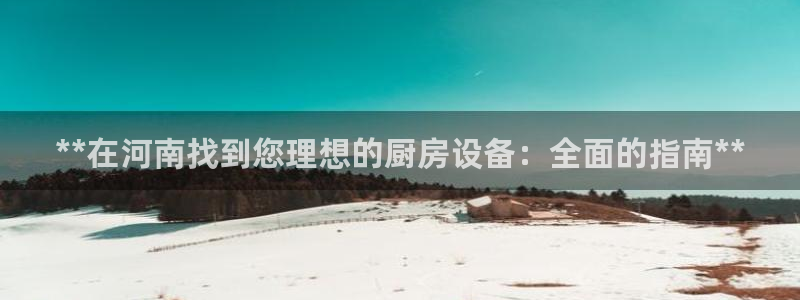 尊龙集团有限公司招聘：**在河南找到您理想的厨房设备：全面的