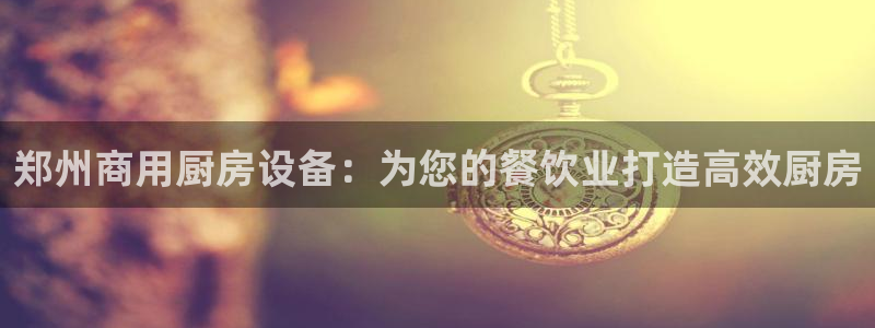 凯时国际app首页下载：郑州商用厨房设备：为您的餐饮业打造高