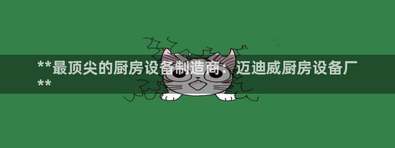 ag旗舰平台尊龙代言：**最顶尖的厨房设备制造商：迈迪威厨房